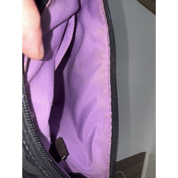 Coach Teri Hobo Bag Signature C Black Leather Shoulder Small Outlet *EUC - Picture 8 of 12